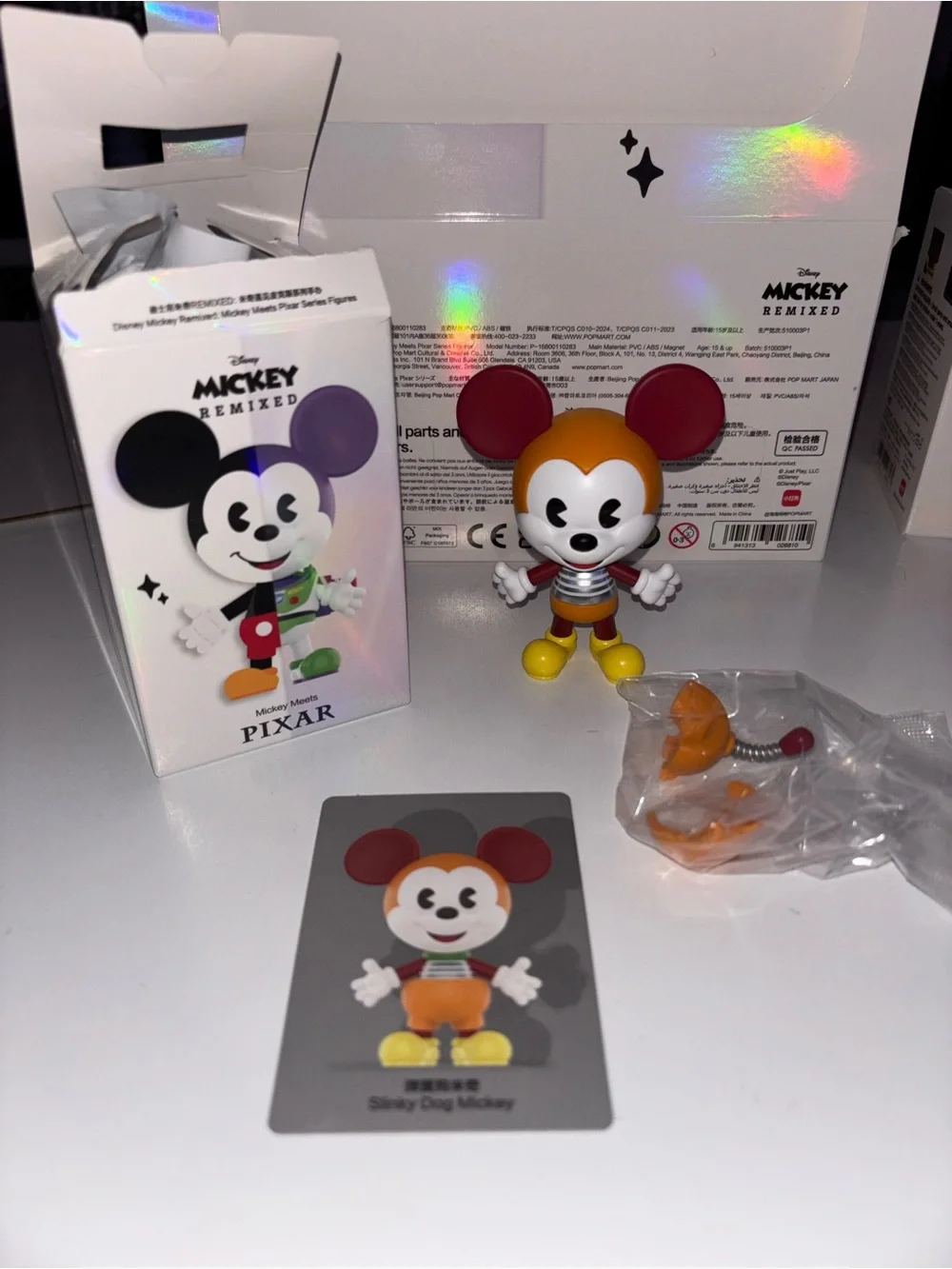 Pop Mart Mickey Remixed Pixar Slinky DogMickey Figure